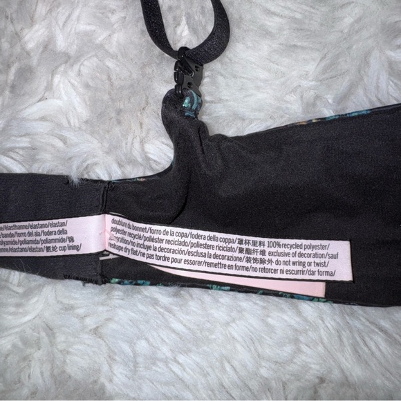 Victoria’s Secret Black Butterfly Floral Body by Victoria Lined Demi Bra 34D - Picture 7 of 7